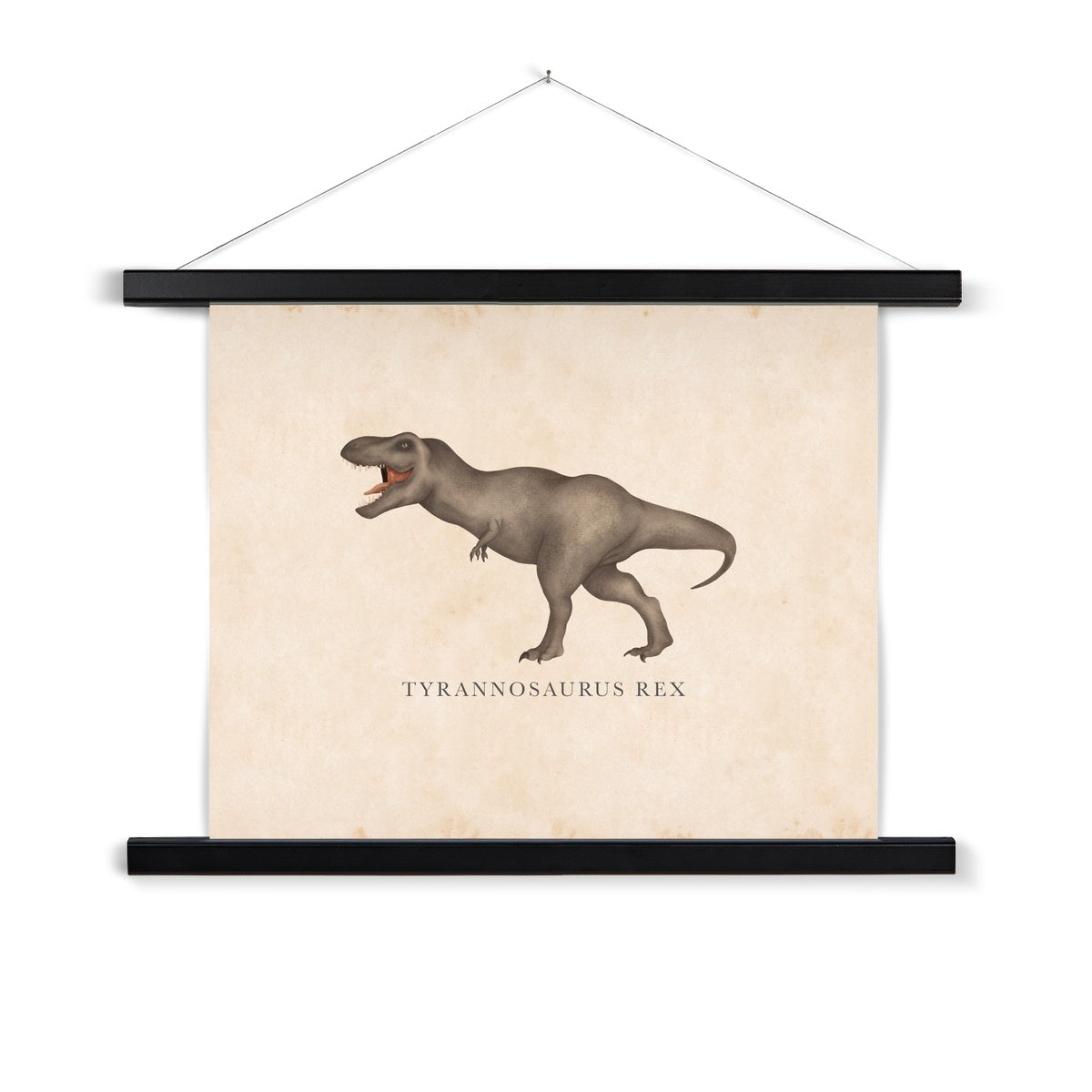 Vintage Tyrannosaurus-Rex Fine Art Print with Hanger