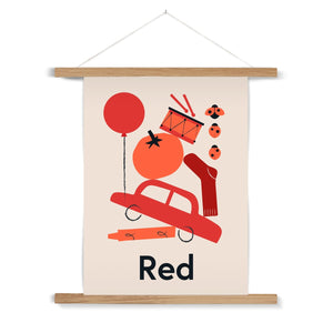 Favourite Colour Red Fine Art Print with Hanger