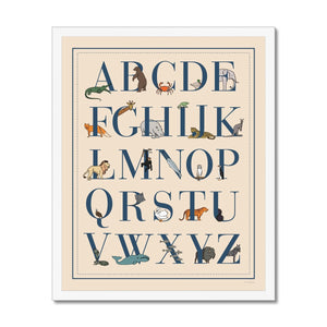 Animal Alphabet Framed Fine Art Print